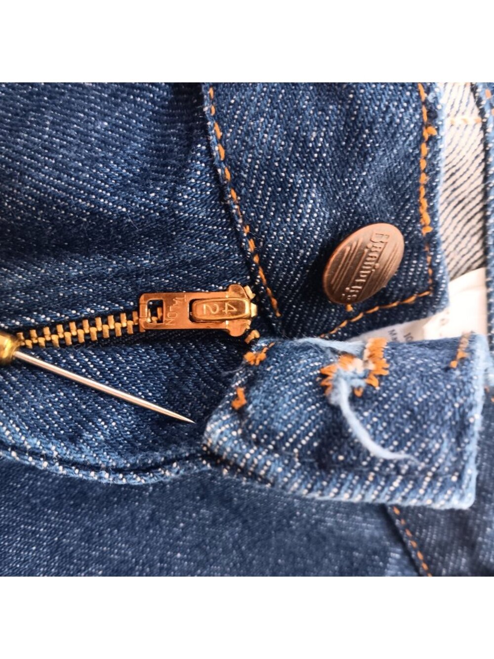 Mens Jeans 40x30 90s Vintage BRANDERS Bootcut RAW DENIM Mens Srtaight Jeans